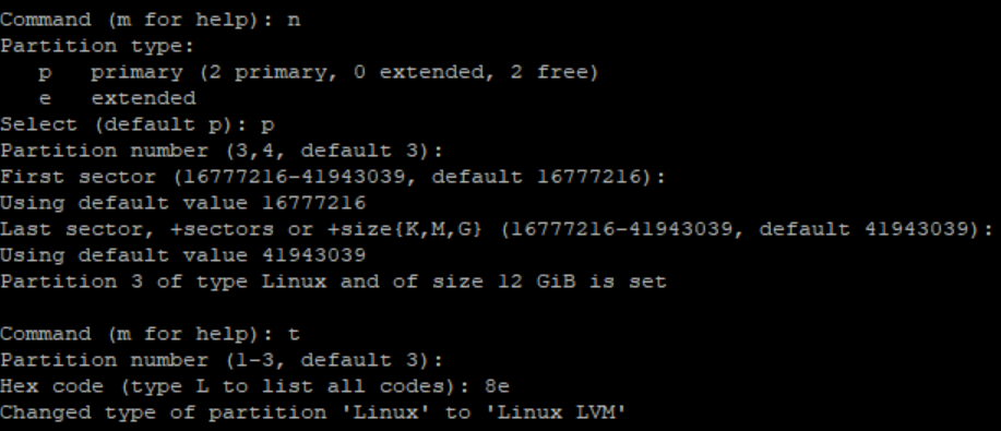 Workload Balancing create a new partition