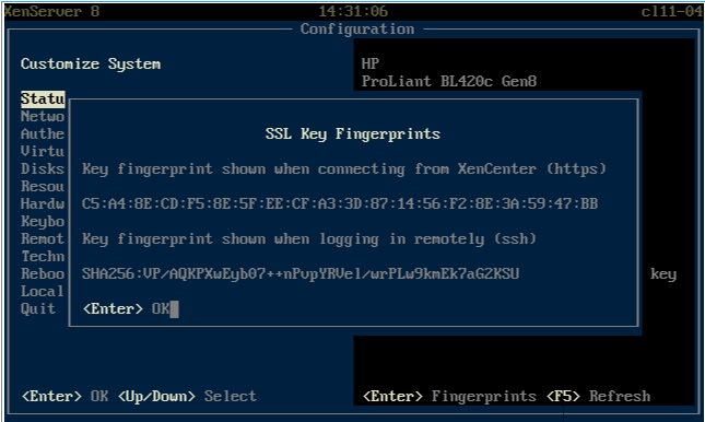 SSL Key Fingerprints