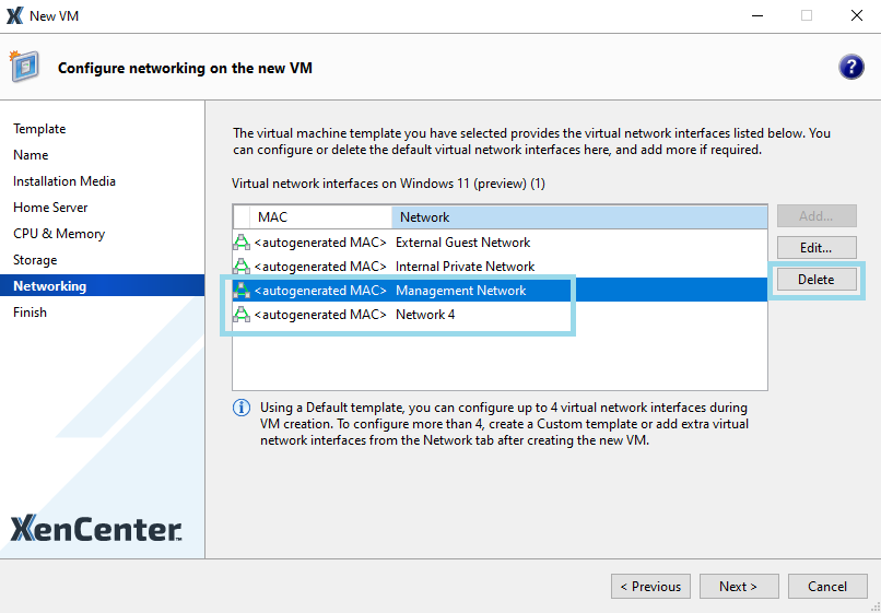 Configure networking